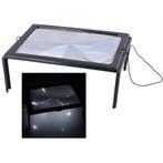 leesloep Lamp A4 Led Vergrootglas Tafel - 3x - Extra Groot, Nieuw, Vergrootglas of Loep, Ophalen of Verzenden