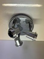 Plafonniere 3 lichts spot chroom, Ophalen of Verzenden, Gebruikt, Metaal of Aluminium, Plafondspot of Wandspot