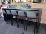 Bartafel 260cm lang, Ophalen, 50 tot 100 cm, Vijf personen of meer, Modern