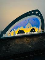 Houtsnijwerk Erzgebirge, lamp, tweezijdig, Ophalen of Verzenden, Zo goed als nieuw