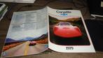 USA Folder  CHEVROLET  CORVETTE  1979, Verzenden, Nieuw, Chevrolet