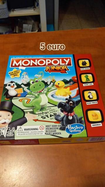 Monopoly junior beschikbaar voor biedingen