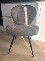 6 Eetkamerstoelen trendhopper, Huis en Inrichting, Stoelen, Ophalen, Gebruikt, Metaal, Grijs