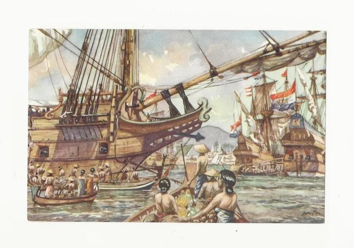 Albumplaat E. - Neerlands vlag aan vreemde kust - uit 1955, Hobby en Vrije tijd, Stickers en Plaatjes, Nieuw, Plaatje, Ophalen
