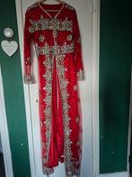 Prachtige sari Takchita / Kaftan - XS t/m M, Ophalen of Verzenden, Maat 36 (S), Gedragen, Rood