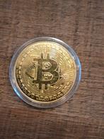 Bitcoin Gedenkmunt Goudkleur - In Bewaarplastic, Ophalen of Verzenden, Overige landen, Losse munt, Goud