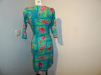 Lien & Giel kleurrijke voorjaars jurk bloemen print kleur S, Zo goed als nieuw, Maat 36 (S), Lien & Giel, Verzenden