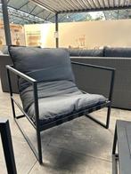 Nieuw uit voorraad leverbaar | Loungeset Coral Sooty, Ophalen, 4 zitplaatsen, Bijzettafel, Tuinset