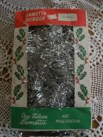 Antiek / oud doosje met tinsel, Diversen, Kerst, Ophalen of Verzenden, Gebruikt