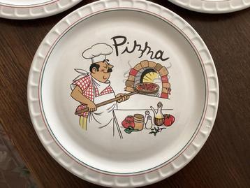 Vintage Pizza borden doorsnee 30cm beschikbaar voor biedingen