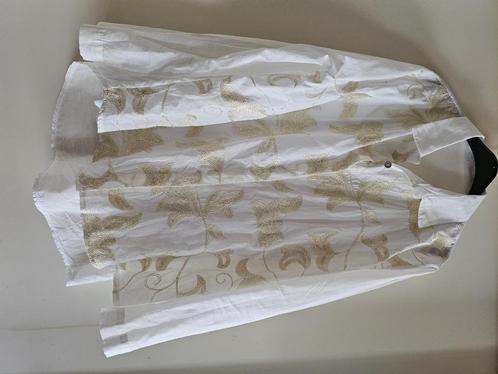 Witte blouse met gouden bloemen huidige collectie one size, Kleding | Dames, Blouses en Tunieken, Nieuw, Maat 38/40 (M), Wit, Ophalen