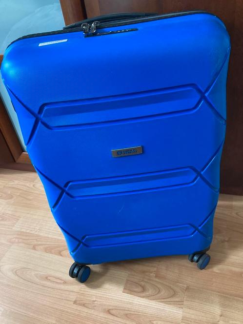 Enrico Benetti blauwe harde koffer, Sieraden, Tassen en Uiterlijk, Koffers, Zo goed als nieuw, Hard kunststof, 50 tot 60 cm, 35 tot 45 cm