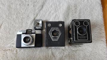 3 vintage foto camera's beschikbaar voor biedingen