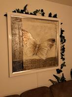 Schilderij vlinder modern art, Huis en Inrichting, Woonaccessoires | Schilderijen, Tekeningen en Foto's, Schilderij, Zo goed als nieuw