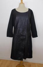 Stoere echt leer met stof combi jurk van Mart Visser! 44, Kleding | Dames, Verzenden, Zwart, Maat 42/44 (L), Zo goed als nieuw