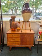 Vintage ladekastje teak schuine pootjes, Huis en Inrichting, Ophalen, Gebruikt, ., 50 tot 100 cm