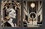 2 Art Deco canvas posters 70x50, Verzenden