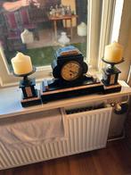 Antieke Klok met Kandelaars, Antiek en Kunst, Ophalen of Verzenden