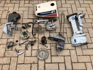 Evinrude johnson 4 4,5 pk 2 takt buitenboordmotor onderdelen beschikbaar voor biedingen