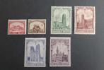 België 1928 - Strijd tegen tuberculose - Kathedralen, Postzegels en Munten, Spoor van plakker, Overig, Ophalen of Verzenden, Postfris
