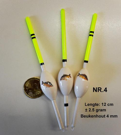 KARPERDOBBER HANDBUILT NR. 4 / 2½ gram, Watersport en Boten, Hengelsport | Karpervissen, Nieuw, Dobber of Lood, Ophalen of Verzenden
