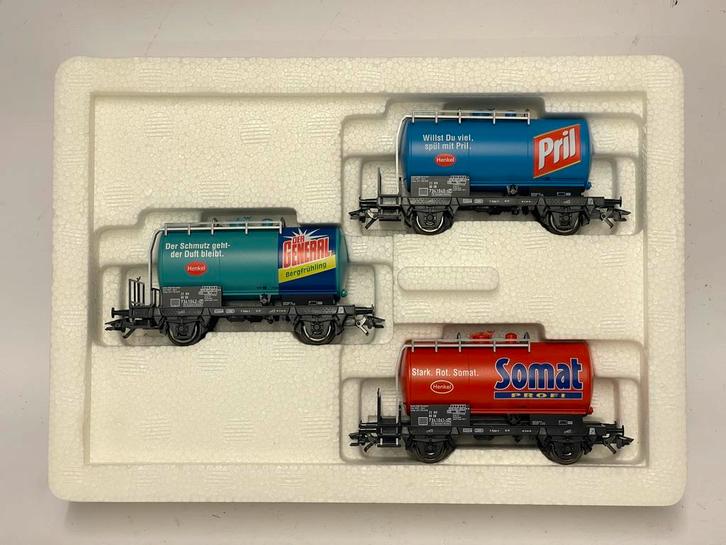 * NIEUW * Märklin 46423 * 3-Delige ketelwagenset Henkel DB *, Hobby en Vrije tijd, Modeltreinen | H0, Nieuw, Wagon, Wisselstroom