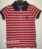 Maat 110 Ralph Lauren big pony meisjes polo rood/wit NIEUW, Meisje, Nieuw, Ophalen of Verzenden, Shirt of Longsleeve