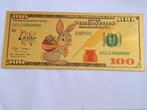BANKBILJET - GOUDFOLIE - DISNEY - PAASHAAS 5, Verzenden, Midden-Amerika, Los biljet