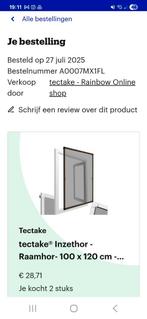 tectake inzethoor, Doe-het-zelf en Verbouw, Deuren en Horren, Ophalen, 120 cm of meer, Overige typen, Minder dan 200 cm