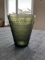 Iittala Kastehelmi glazen vaas - mosgroen, Huis en Inrichting, Ophalen of Verzenden, Minder dan 50 cm, Groen, Glas