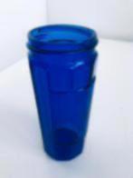 suikerstrooier zoutvaatje van antiek kobaltblauw glas, Antiek en Kunst, Ophalen of Verzenden