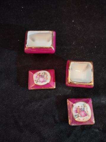 Limoges namaak 2 bakjes met deksel beschikbaar voor biedingen