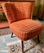 Vintage cocktailstoel, fauteuil jaren '60, Huis en Inrichting, Fauteuils, Ophalen, Hout, Gebruikt, Minder dan 75 cm