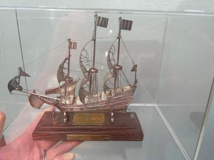 Zilveren Zeilbeker Libelle Tromp 1954-1957, Antiek en Kunst, Antiek | Goud en Zilver, Zilver, Ophalen of Verzenden