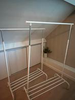2 witte kledingrekken Ikea (Rigga), Kleding | Dames, Kledingrekken, Ophalen, Met wielen, Gebruikt