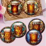 Onderzetters met Pul bier afbeeldingen, Huis en Inrichting, Ophalen of Verzenden, Nieuw, Glas of Kopje