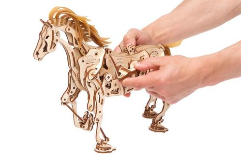 ACTIE Ugears Paard mechanisch bouwpakket, Hobby en Vrije tijd, Modelbouw | Overige, Nieuw, 1:32 tot 1:50, Ophalen of Verzenden