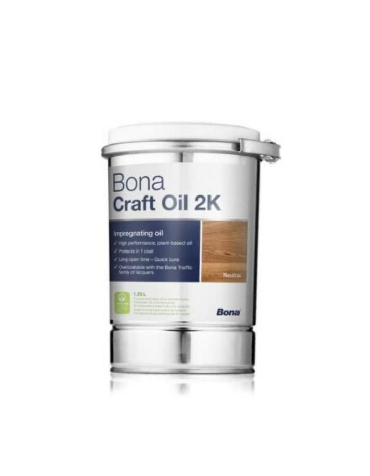 Bona Craft Oil 2K Kleurolie voor Houten Vloeren Aanbieding!, Doe-het-zelf en Verbouw, Verf, Beits en Lak, Nieuw, Beits, Minder dan 5 liter