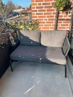 Loungebank voor balkon, patio, Tuin en Terras, Ophalen, Zo goed als nieuw, Aluminium, 2 zitplaatsen