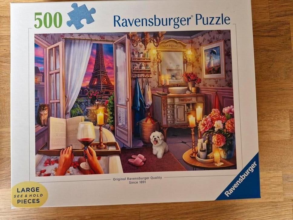 Ravensburger Puzzel - Parijs - 500 Stukjes, Ophalen, 500 t/m 1500 stukjes, Zo goed als nieuw, Legpuzzel