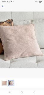 Riviera maison kussen hoezen 2x Cher pillow cover, Ophalen, Zo goed als nieuw, Roze, Vierkant