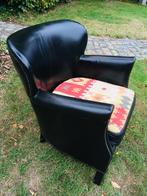 Zeldzame Vintage Professor fauteuil met kelim zitkussen, Ophalen, Gebruikt, 75 tot 100 cm, Hout