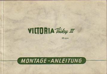 Victoria-Vicky III 50 ccm Montage-Anleitung 5327z beschikbaar voor biedingen