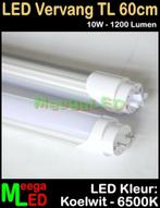 LED TL T8 60cm 600mm 10W 840 Koelwit 6500K - 4 stuks, Led-lamp, Minder dan 30 watt, LED vervang TL, Nieuw