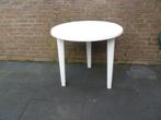 Ronde, Hartman tuintafel. Wit, kunststof., Ophalen, Gebruikt, Rond, Kunststof