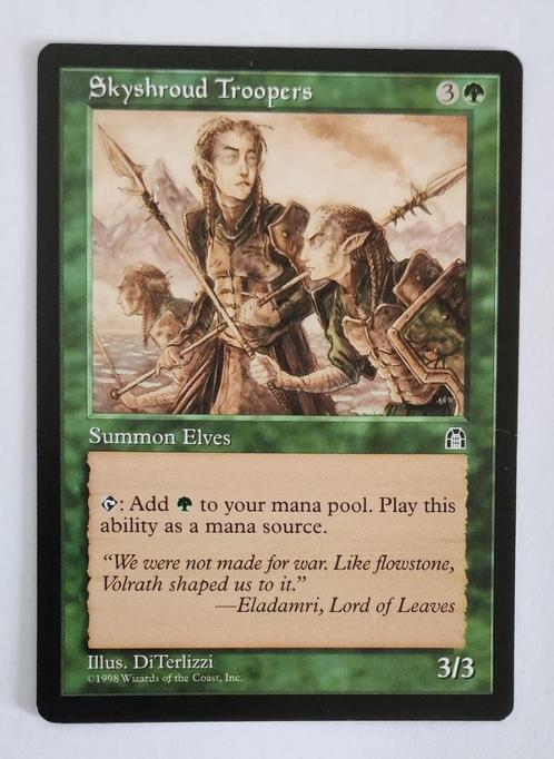 Skyshroud Troopers Stronghold MTG Near Mint, Hobby en Vrije tijd, Verzamelkaartspellen | Magic the Gathering, Zo goed als nieuw