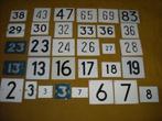 oude huisnummer huisnummerbordjes huis nummer plaatjes bord, Antiek en Kunst, Ophalen of Verzenden