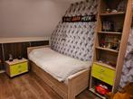 Eenpersoons bed inclusief boekenkast en nachtkastje, Ophalen of Verzenden, Gebruikt, Eenpersoons