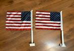Autovlag Amerikaans 2 stuks, Diversen, Vlaggen en Wimpels, Ophalen of Verzenden, Zo goed als nieuw