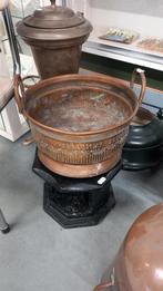 Antieke Koperen Wastobbe met Handvatten, Ophalen of Verzenden, Koper